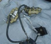 00-05 Kawasaki ZX12 Front Master Cylinder, Brake Lines and Calipers
