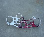 04-06 Yamaha R1 Aftermarket Upper Triple Clamp - BENT