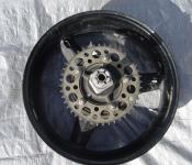 04-05 Suzuki GSXR 600 750 Rear Wheel with Sprocket and Rotor