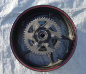 03-05 Yamaha R6 / 06-10 R6s Rear Wheel with Sprocket and Rotor