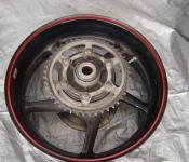 04-06 Yamaha R1 Rear Wheel with Sprocket and Rotor - BENT