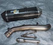 07-08 Suzuki GSXR 1000 Aftermarket Leo Vince SBK Carbon Exhaust 