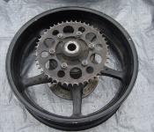 03-05 Yamaha R6 / 06-10 R6s Rear Wheel with Sprocket and Rotor