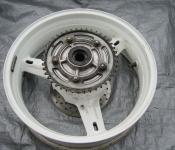 01-02 Suzuki GSXR 1000 Rear Wheel with Sprocket and Rotor