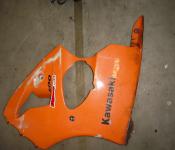 00-02 Kawasaki ZX6R / 05-08 ZZR600 Fairing - Left Mid 