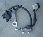 09-12 Yamaha YZF R1 Rear Master Cylinder, Brake Lines and Caliper