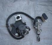 06-07 Suzuki GSXR 600 750  Rear Master Cylinder, Brake Lines and Caliper