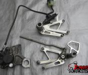 03-05 Yamaha R6 / 06-10 R6s Aftermarket CFMotorsports Woodcraft Fixed Rearsets
