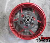 05-06 Kawasaki ZX636 Rear Wheel with Sprocket and Rotor