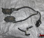 09-12 Yamaha YZF R1 Front Master Cylinder, Brake Lines and Calipers