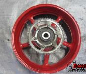 08-16 Yamaha YZF R6 Rear Wheel with Sprocket and Rotor