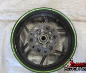 05-06 Kawasaki ZX636 Rear Wheel with Sprocket and Rotor