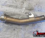 13-18 Kawasaki ZX6R Aftermarket Akrapovic CAT Delete Mid Pipe