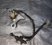 06-07 Honda CBR 1000RR Rear Master Cylinder, Brake Lines and Caliper