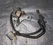 05-06 Honda CBR 600RR Rear Master Cylinder, Brake Lines and Caliper