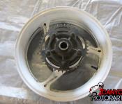 08-09 Suzuki GSXR 600 750 Rear Wheel with Sprocket and Rotor