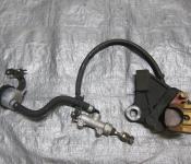 04-05 Kawasaki ZX10R Rear Master Cylinder, Brake Lines and Caliper