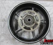 08-14 Yamaha YZF R6 Rear Wheel with Sprocket and Rotor