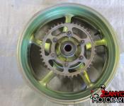 08-16 Yamaha YZF R6 Rear Wheel with Sprocket and Rotor