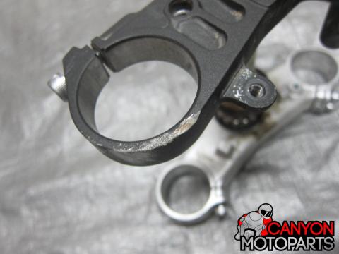 09-12 Yamaha YZF R1 Upper and Lower Triple Tree with Steering Stem ...