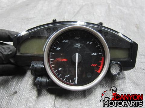 08-14 Yamaha YZF R6 Gauge Cluster (7,047 miles) | Canyon Moto Parts
