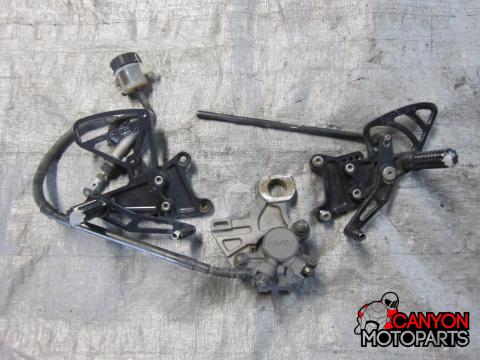 03-05 Yamaha R6 / 06-10 R6s Aftermarket Vortex Adjustable Rearsets Left ...