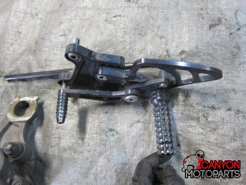 03-05 Yamaha R6 / 06-10 R6s Aftermarket Vortex Adjustable Rearsets Left ...