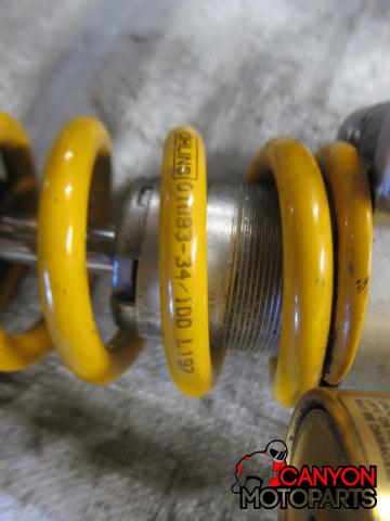 07-08 Yamaha R1 Aftermarket Ohlins Rear Shock YA 743 | Canyon Moto Parts