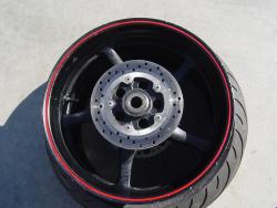 03-05 Yamaha R6 / 06-10 R6s Rear Wheel with Sprocket and Rotor