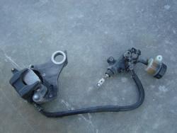 04-06 Yamaha R1 Rear Master Cylinder, Brake Lines and Caliper