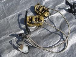 04-05 Suzuki GSXR 600 750 Front Master Cylinder, Brake Lines and Caliper