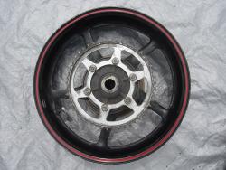 03-05 Yamaha R6 / 06-10 R6s Rear Wheel with Sprocket and Rotor