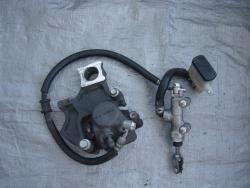 06-07 Suzuki GSXR 600 750  Rear Master Cylinder, Brake Lines and Caliper