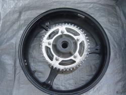 06-07 Suzuki GSXR 600 750  Rear Wheel with Sprocket and Rotor
