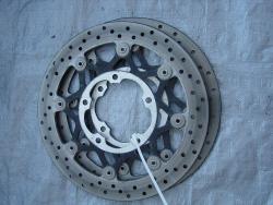 06-07 Suzuki GSXR 600 750  Front Rotors - Bent 