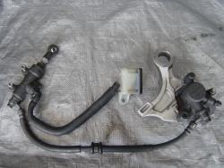 06-07 Honda CBR 1000RR Rear Master Cylinder, Brake Lines and Caliper