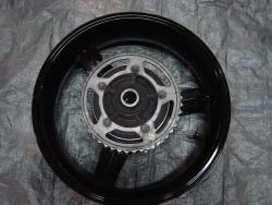 04-05 Suzuki GSXR 600 750 Rear Wheel with Sprocket and Rotor