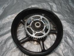 06-07 Yamaha YZF R6 Rear Wheel with Sprocket and Rotor