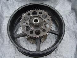 03-05 Yamaha R6 / 06-10 R6s Rear Wheel with Sprocket and Rotor