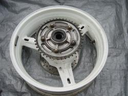 01-02 Suzuki GSXR 1000 Rear Wheel with Sprocket and Rotor