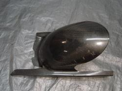 99-00 Honda CBR 600 F4 Fairing - Aftermarket Carbon Fiber Rear Fender and Chain Guard