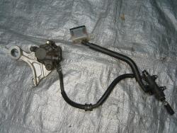 06-07 Honda CBR 1000RR Rear Master Cylinder, Brake Lines and Caliper