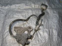 01-06 Honda CBR F4i Rear Master Cylinder, Brake Lines and Caliper