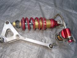 07-08 Yamaha R1 Aftermarket Elka Rear Shock and Linkage