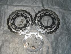 07-08 Yamaha R1 Aftermarket Galfer Front and Rear Rotors 