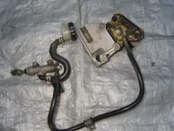 00-05 Kawasaki ZX12 Rear Master Cylinder, Brake Lines and Caliper