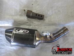 06-07 Suzuki GSXR 600 750 Aftermarket M4 Carbon Exhaust 