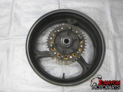 06-07 Honda CBR 1000RR Rear Wheel with Sprocket and Rotor