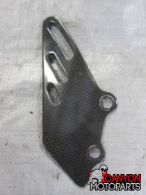 12-23 Kawasaki ZX14 Right Heel Guard - Carbon Fiber