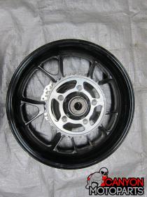 06-10 Kawasaki ZX14 Rear Wheel with Sprocket and Rotor